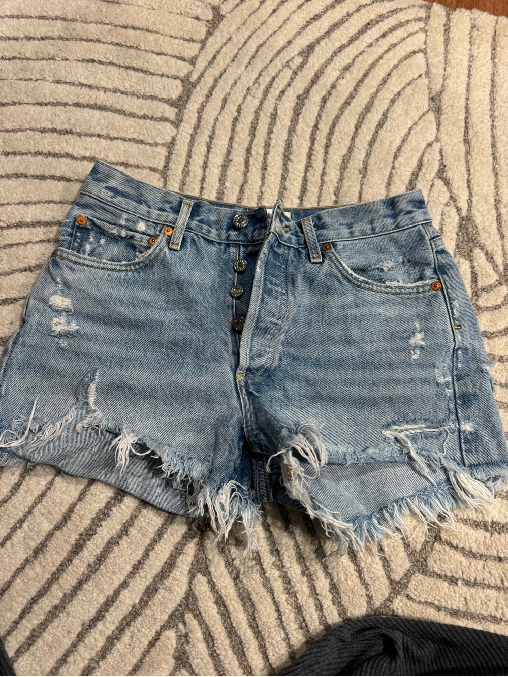 Agolde Parker denim shorts